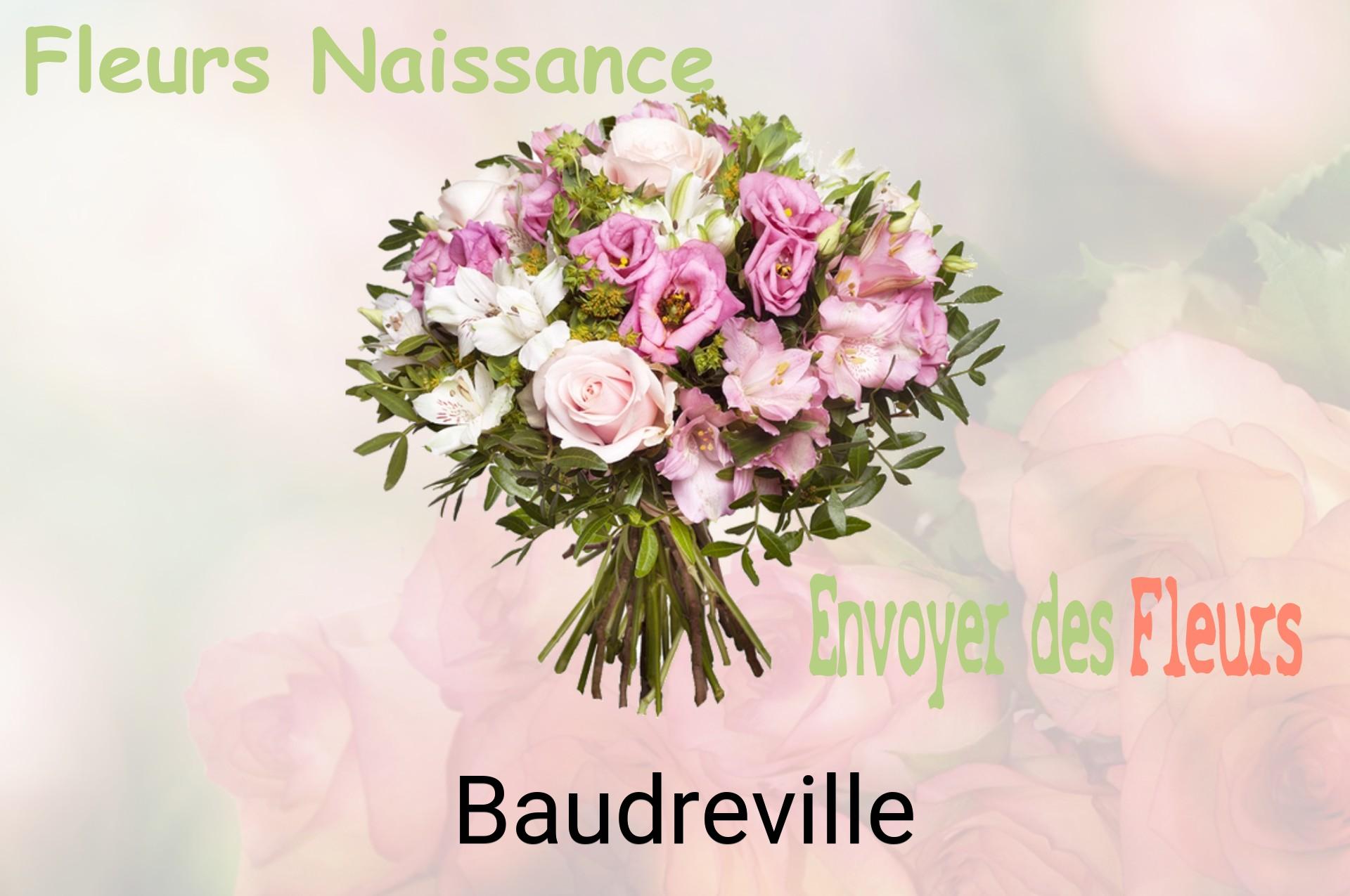 Bouquet de fleurs de naissance livré à Baudreville