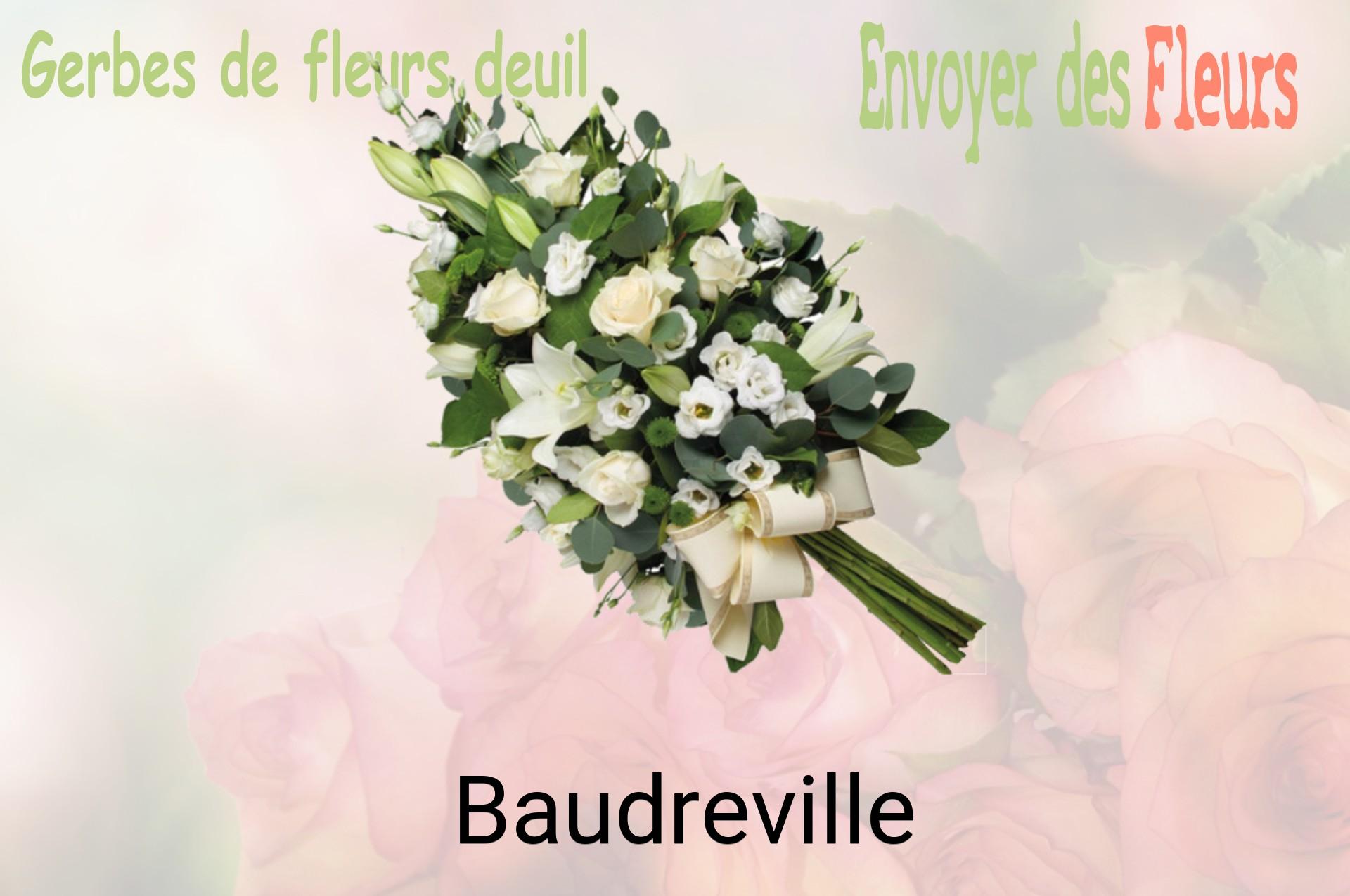 Gerbe de fleurs de deuil livrée à Baudreville